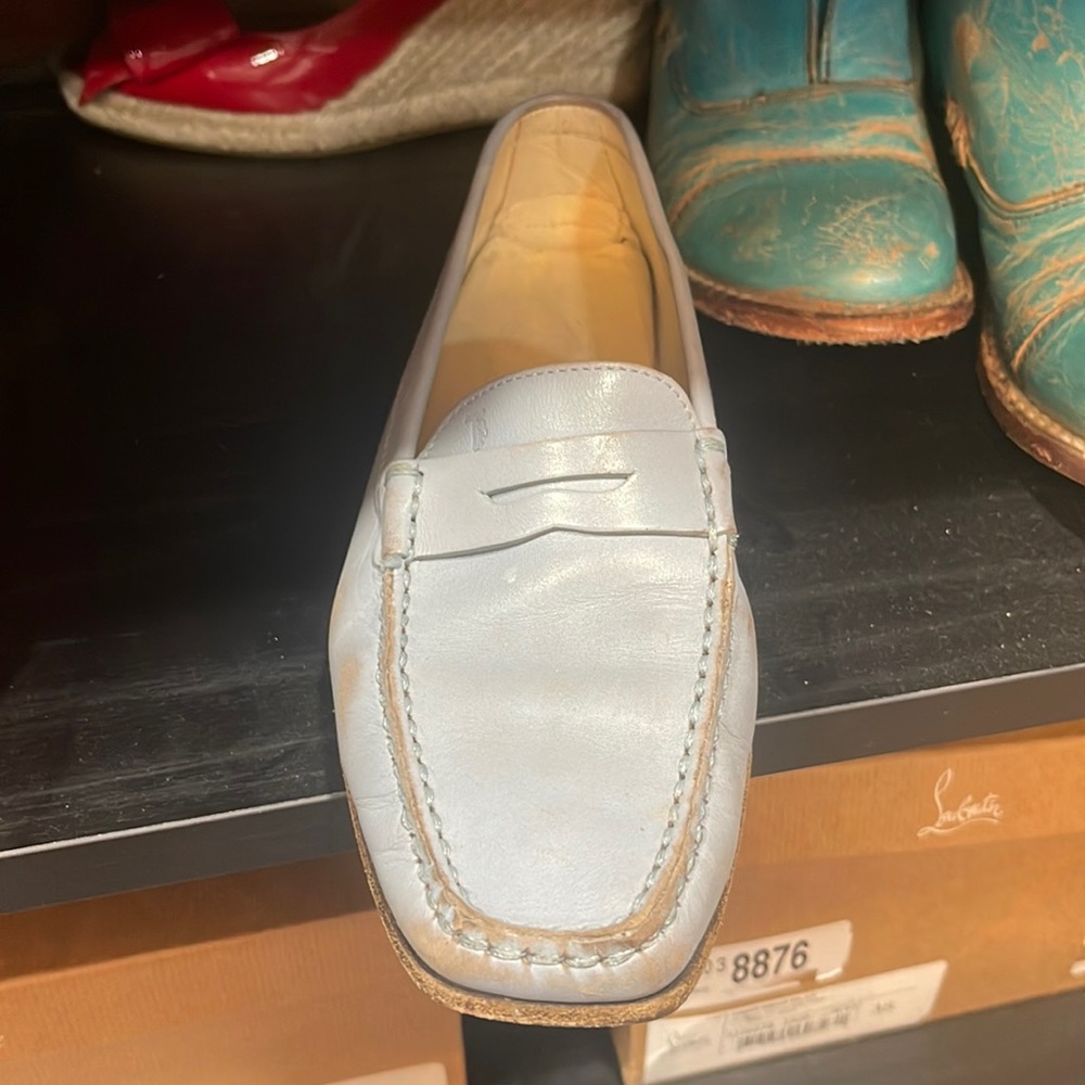 Vintage Tod’s Classic Blue Penny Bar Loafer 7.5